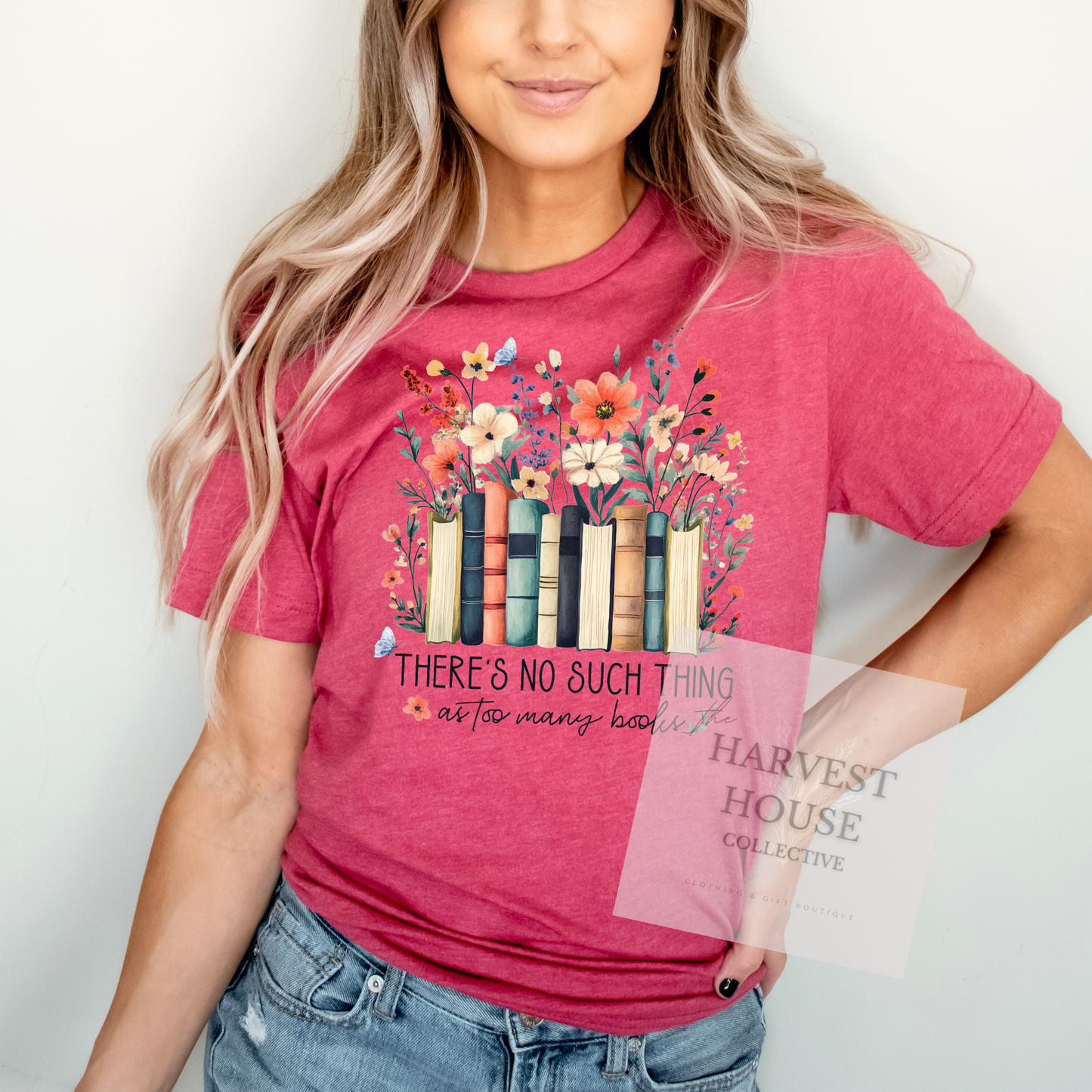 There's No Such Thing As Too Many Books Tee