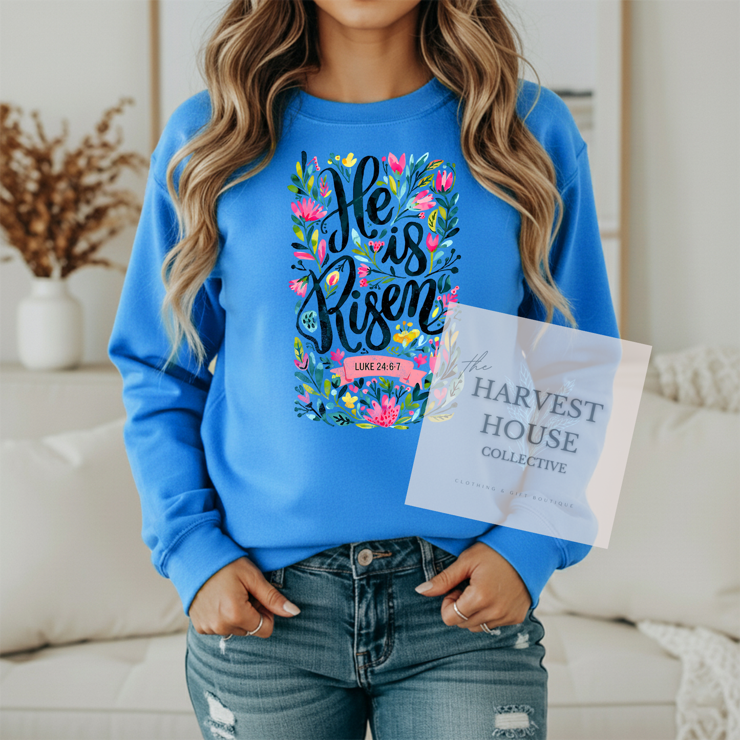 He is Risen Gildan Crewneck & Hoodie