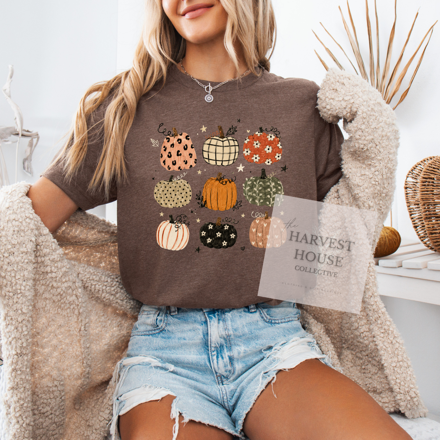 Boho Pumpkins Bella Canvas Tee