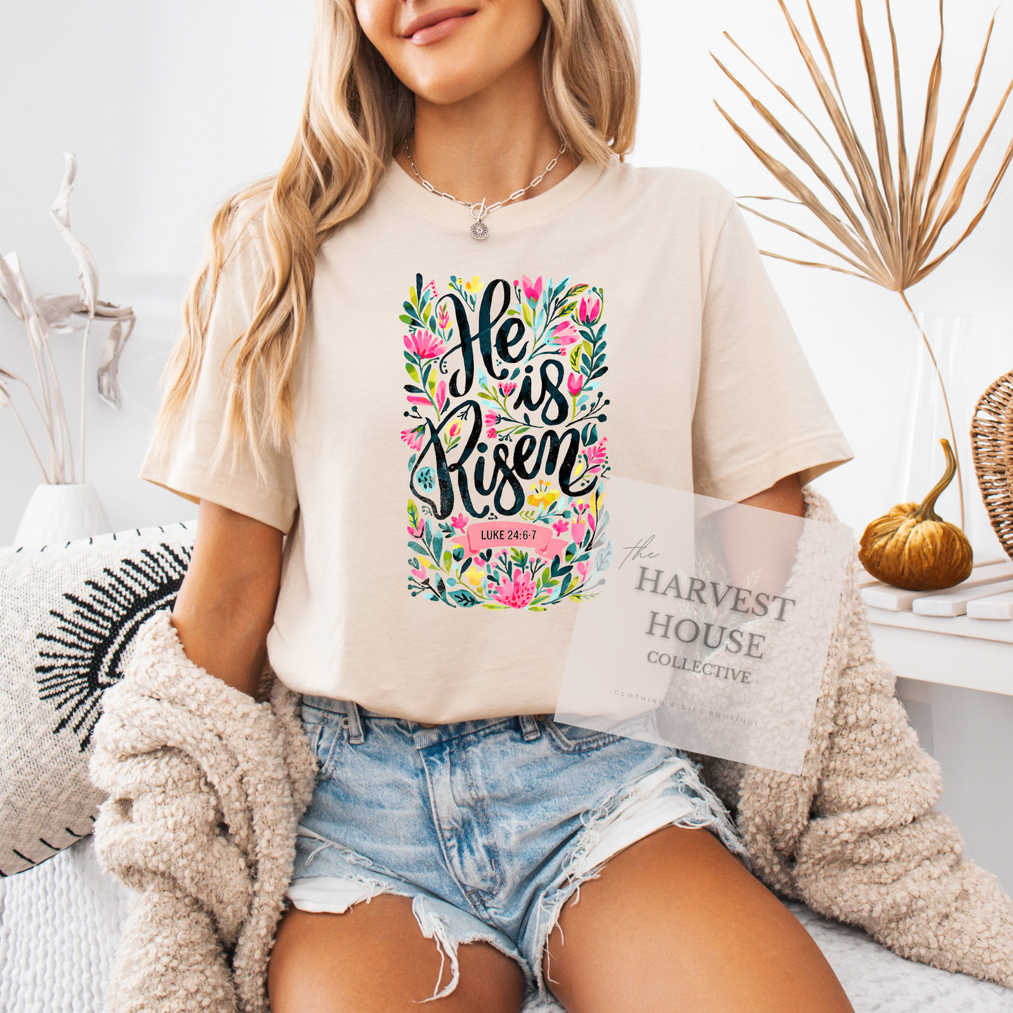 He Is Risen Tee