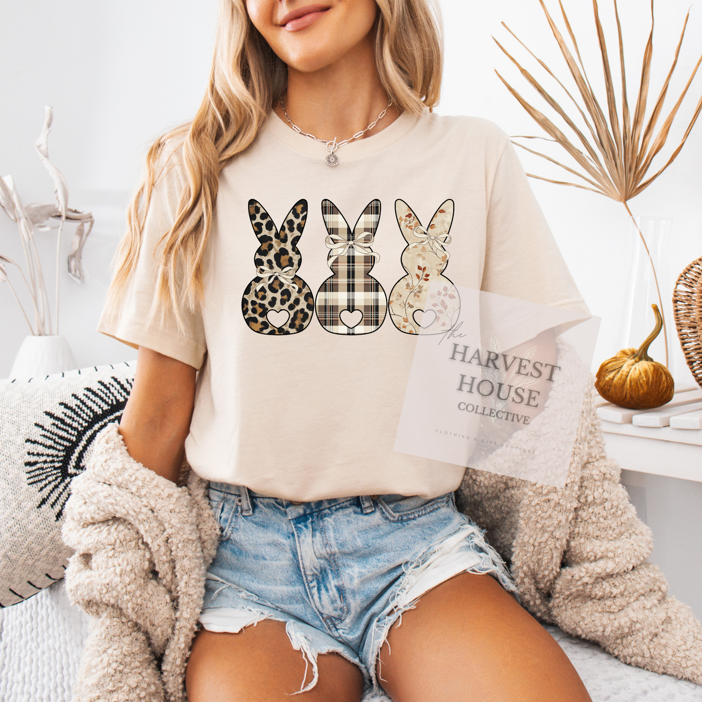 Neutral Bunnies Tee