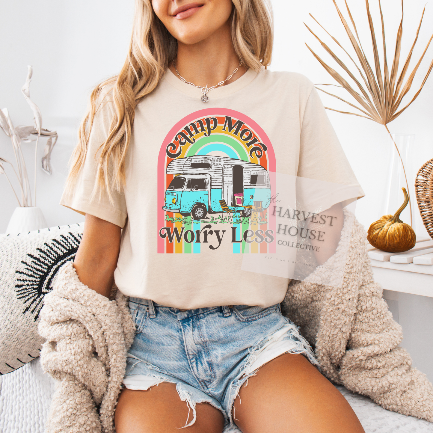 Camp More Worry Less Bella Canvas Tee