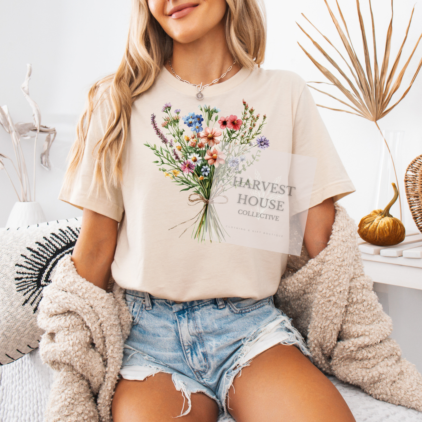 Floral Bouquet Bella Canvas Tee