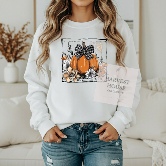 Pretty Fall pumpkin Crewneck
