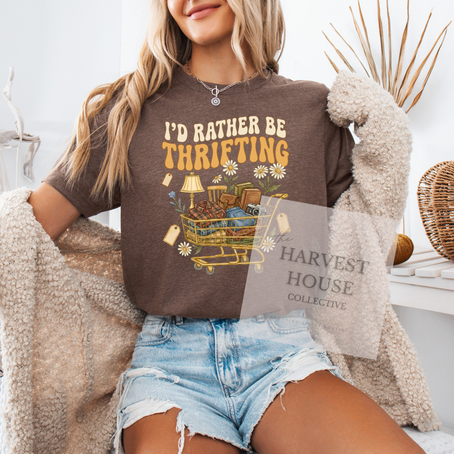 I'd Rather Be Thrifting Bella Canvas Tee