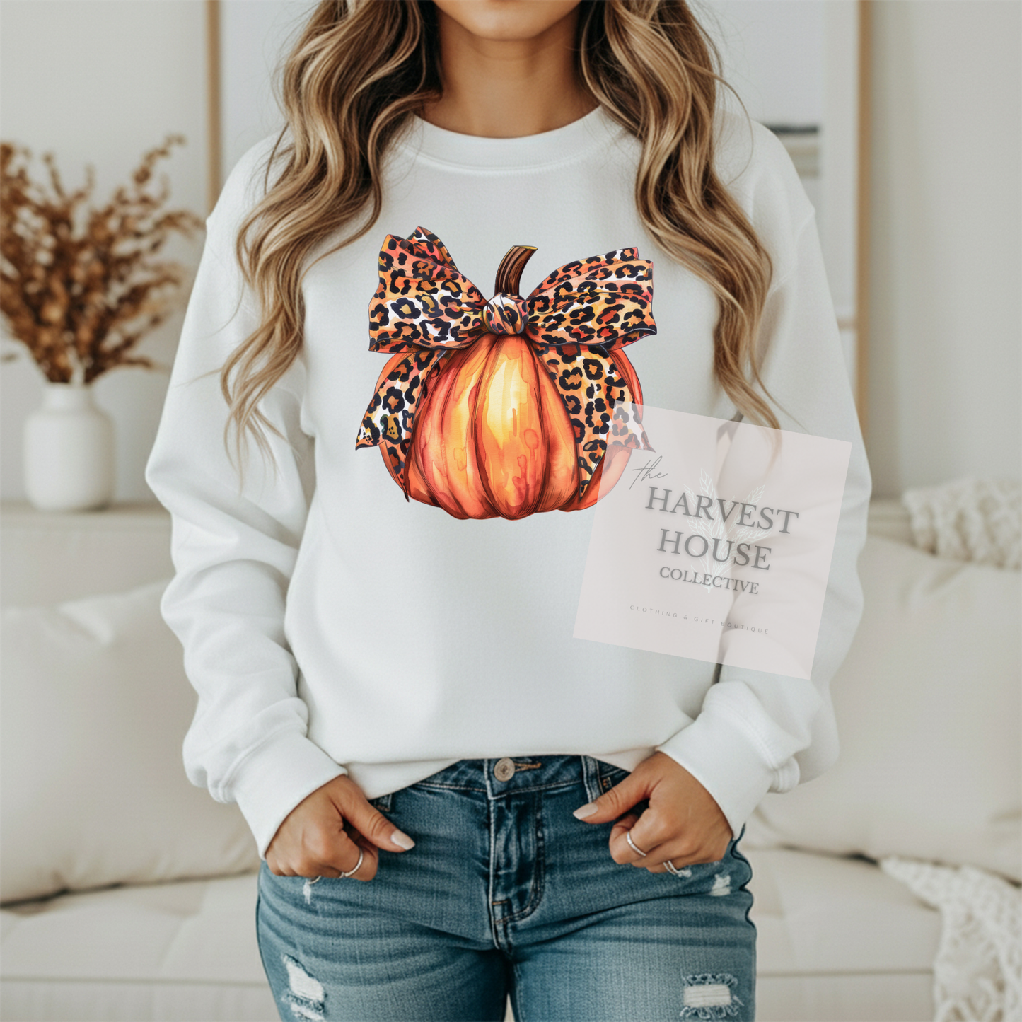 Leopard Pumpkin Crewneck