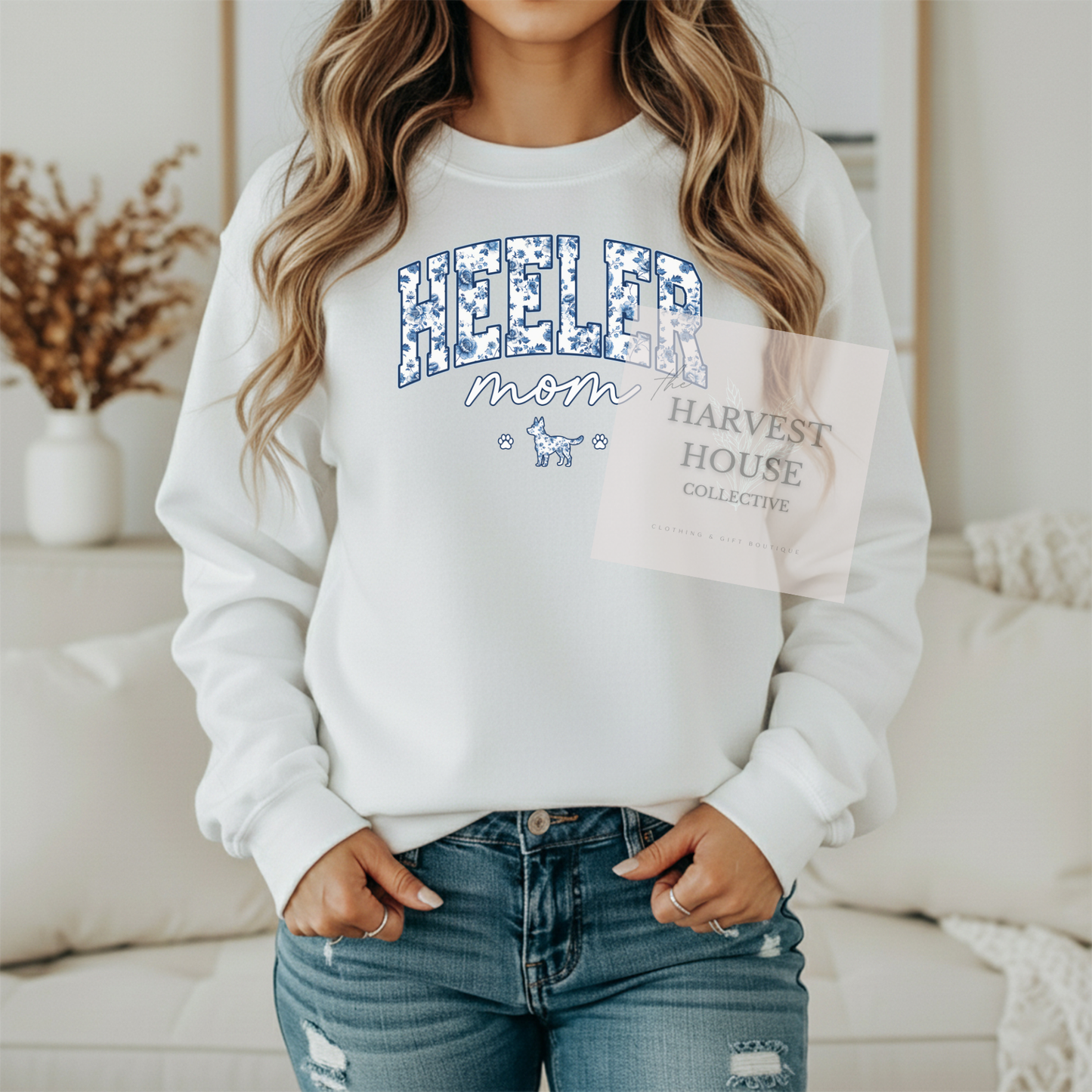 Floral Heeler Mom Shirt