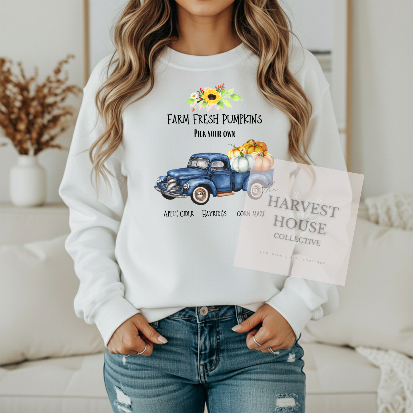 Farm Fresh Pumpkins Crewneck