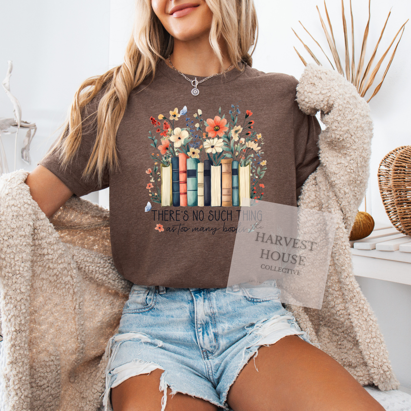 There's No Such Thing As Too Many Books Tee