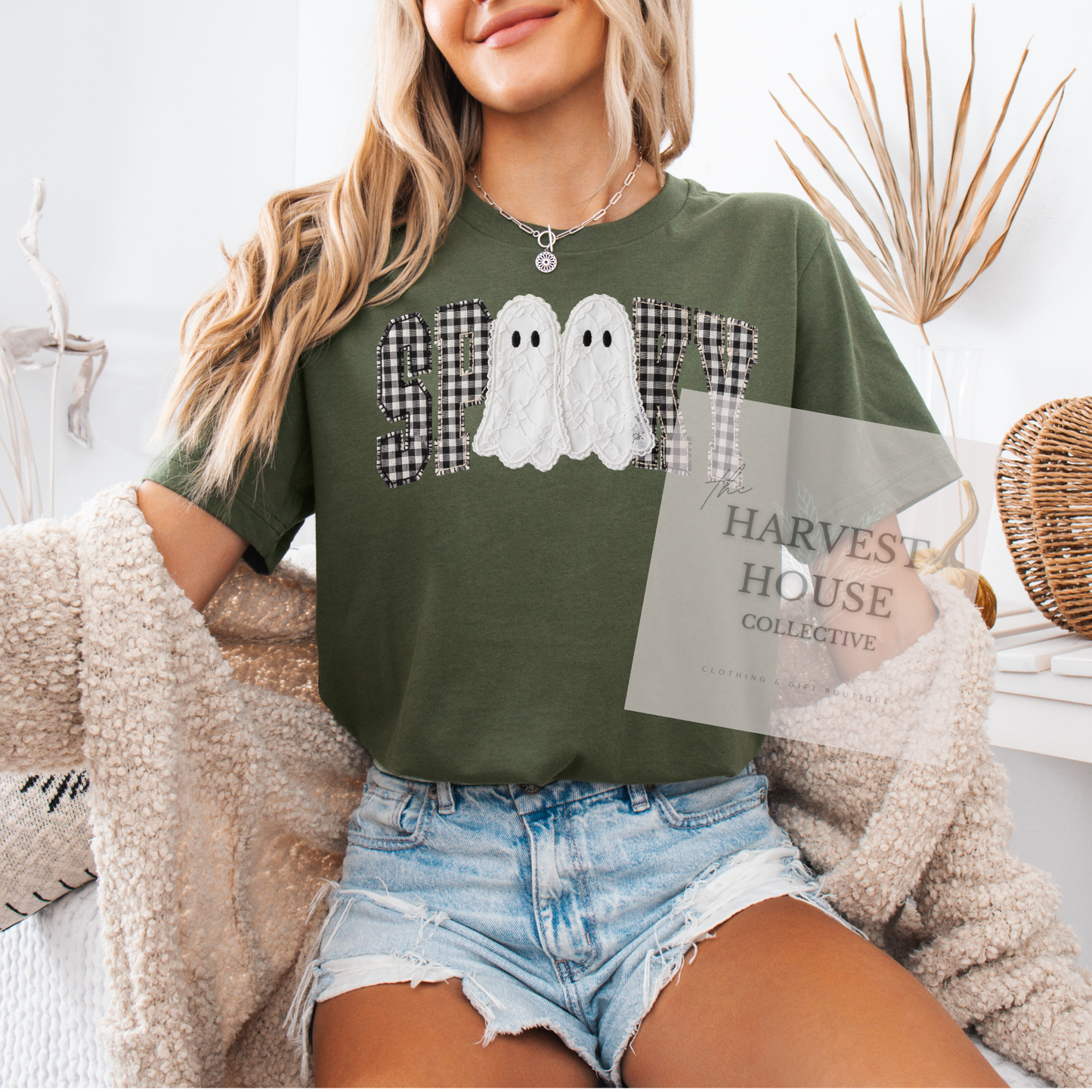 Faux Lace Spooky Shirt