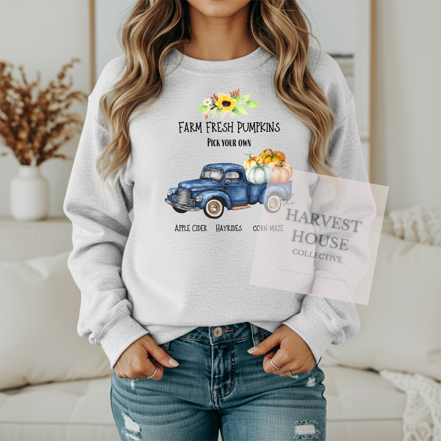 Farm Fresh Pumpkins Crewneck