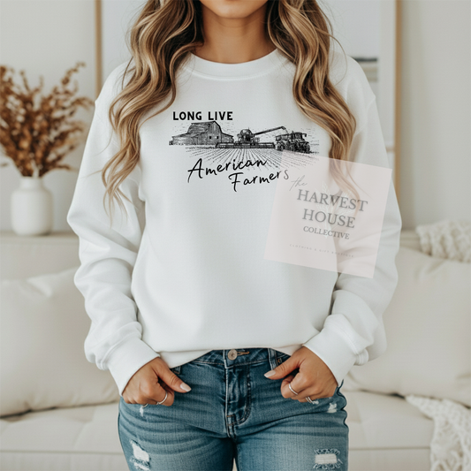Long Live American Farmers Crewneck & Hoodie