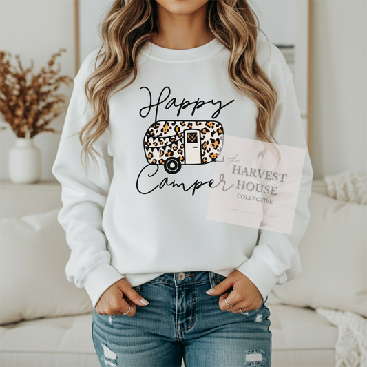Happy Camper Gildan Crewneck & Hoodie