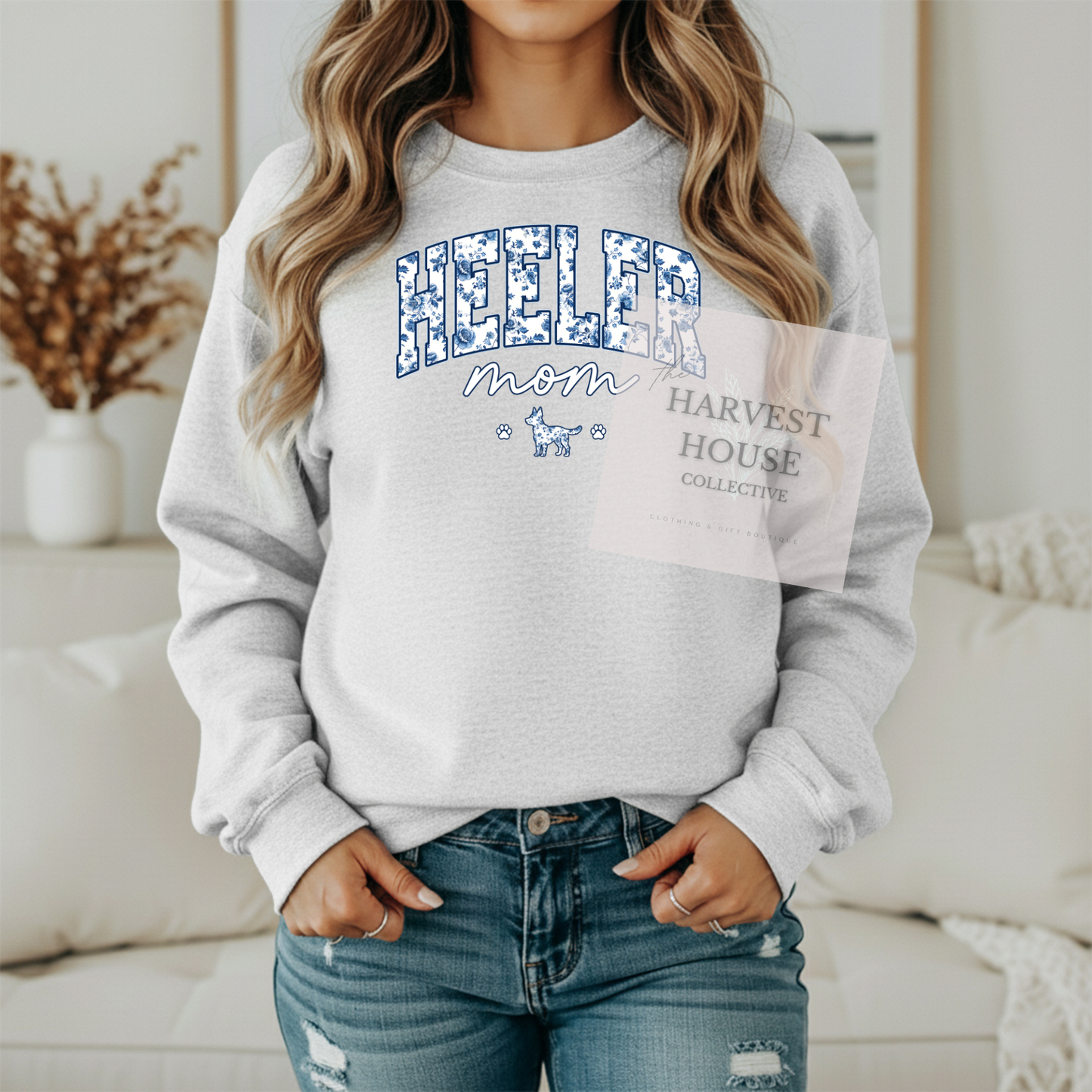 Floral Heeler Mom Shirt
