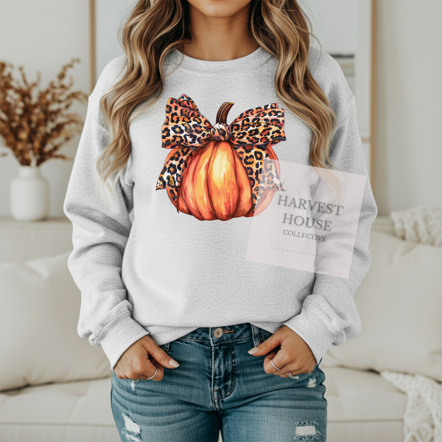 Leopard Pumpkin Crewneck