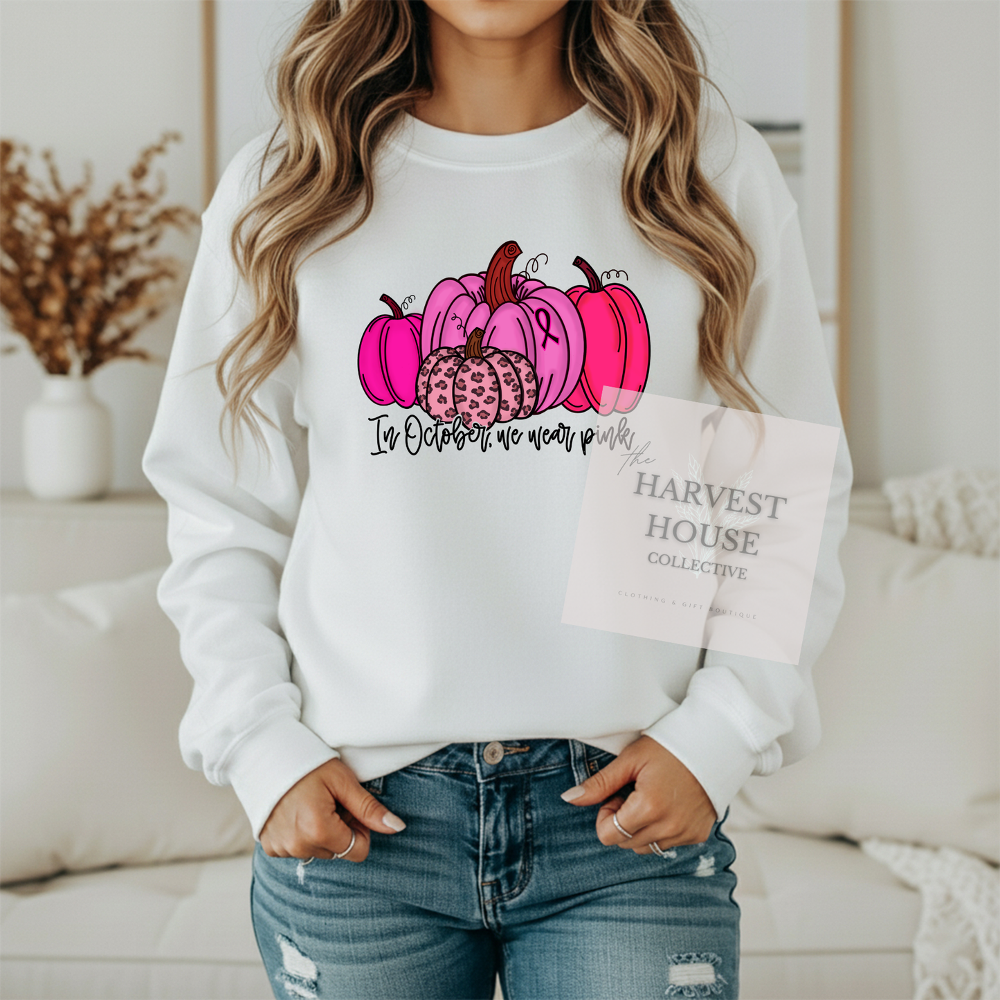 In October We Wear Pink Crewneck & Hoodie