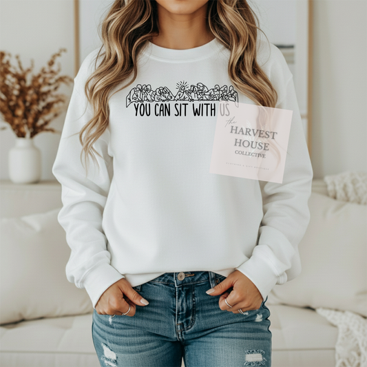 You Can Sit With Us Gildan Crewneck & Hoodie