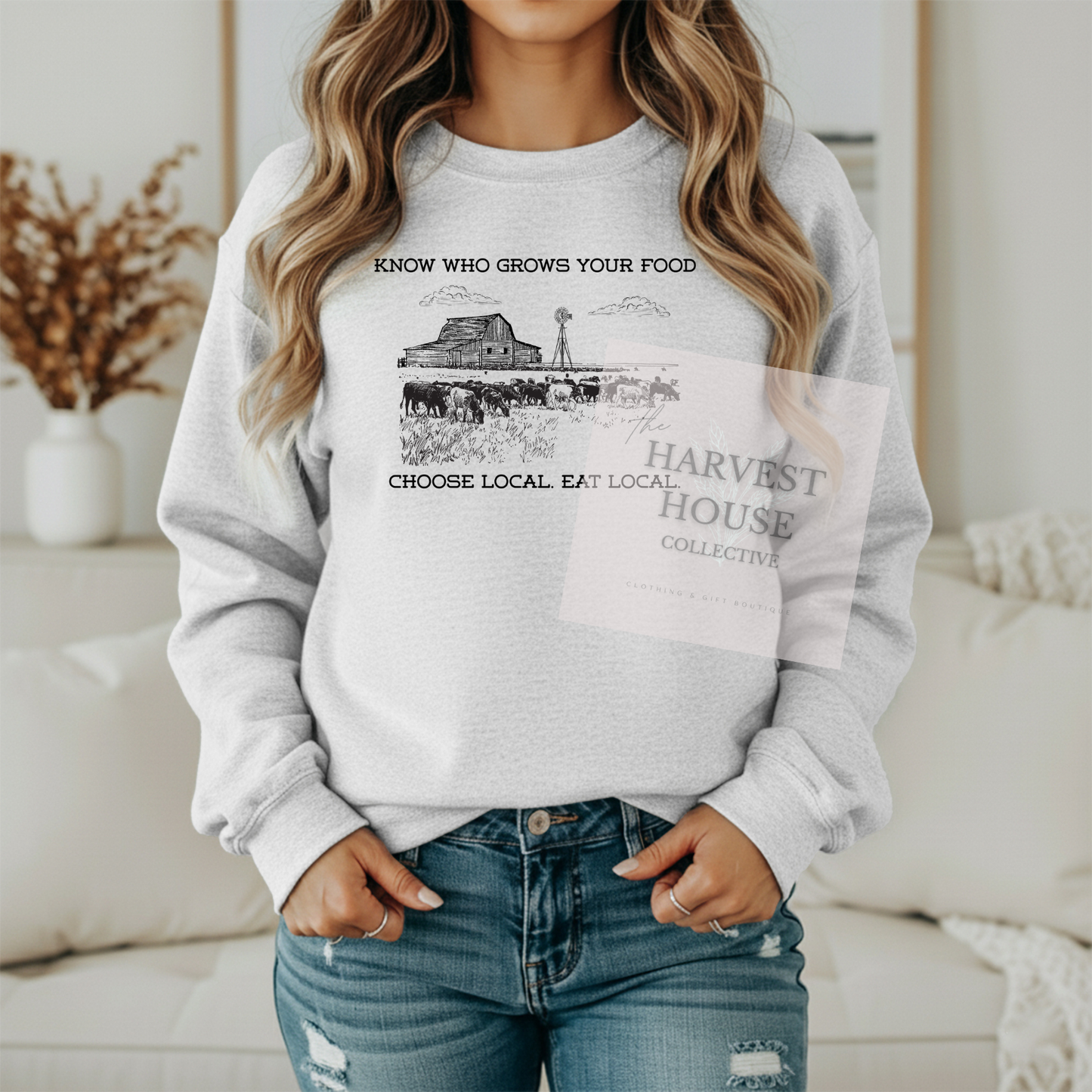Know Who Grows Your Food Crewneck & Hoodie