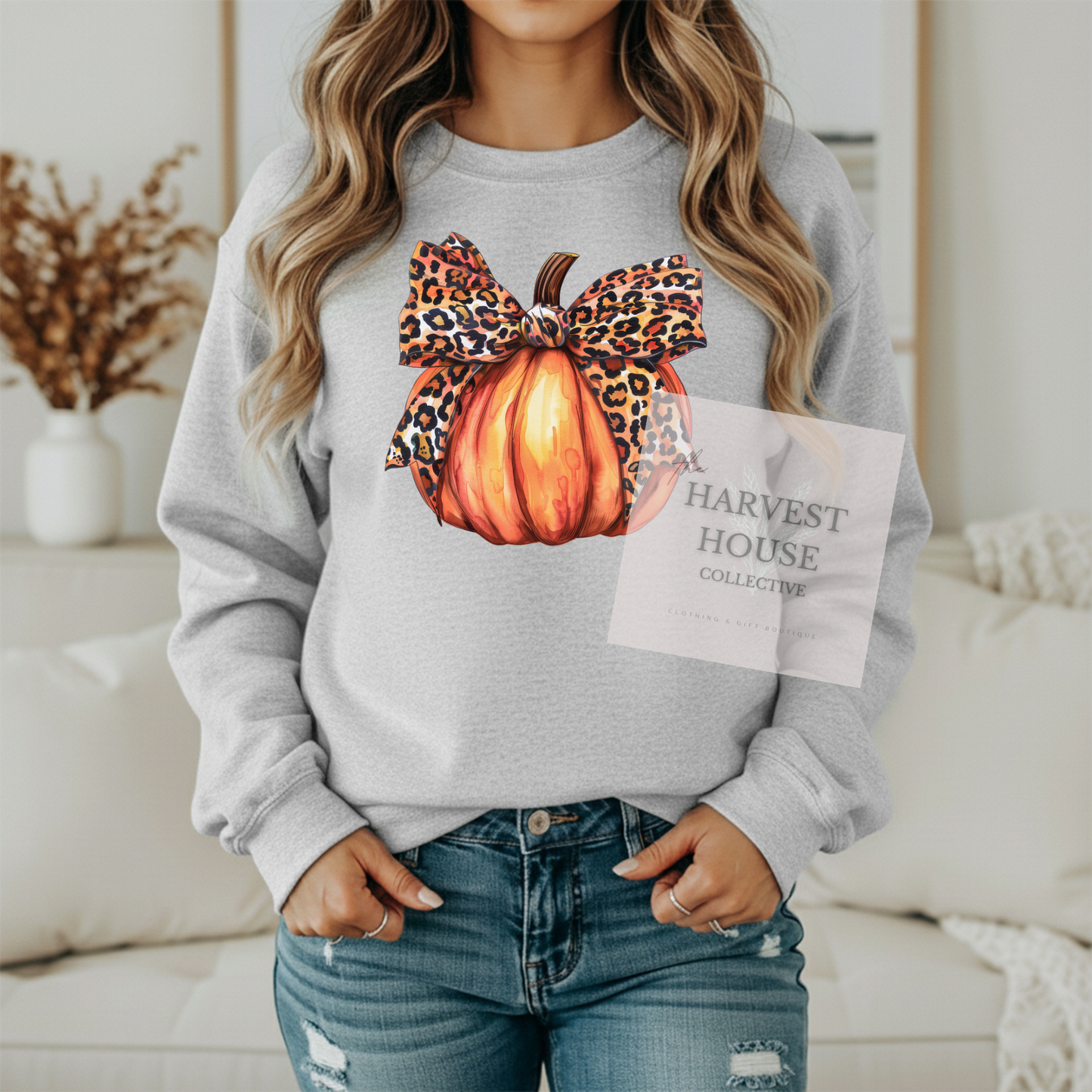 Leopard Pumpkin Crewneck