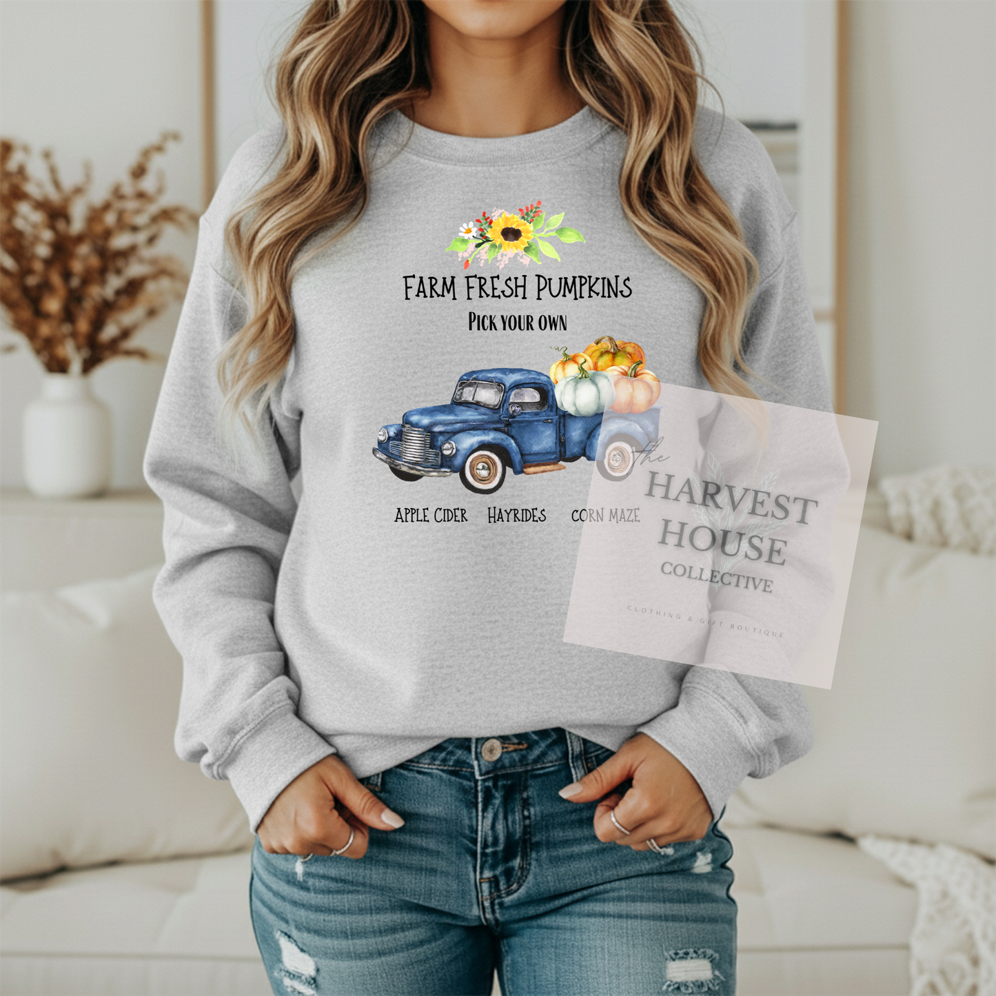 Farm Fresh Pumpkins Crewneck