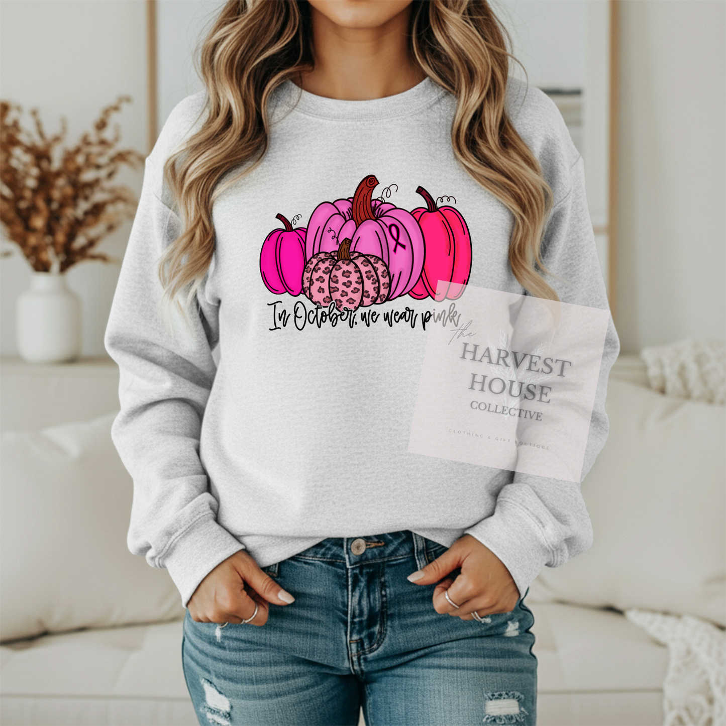 In October We Wear Pink Crewneck & Hoodie