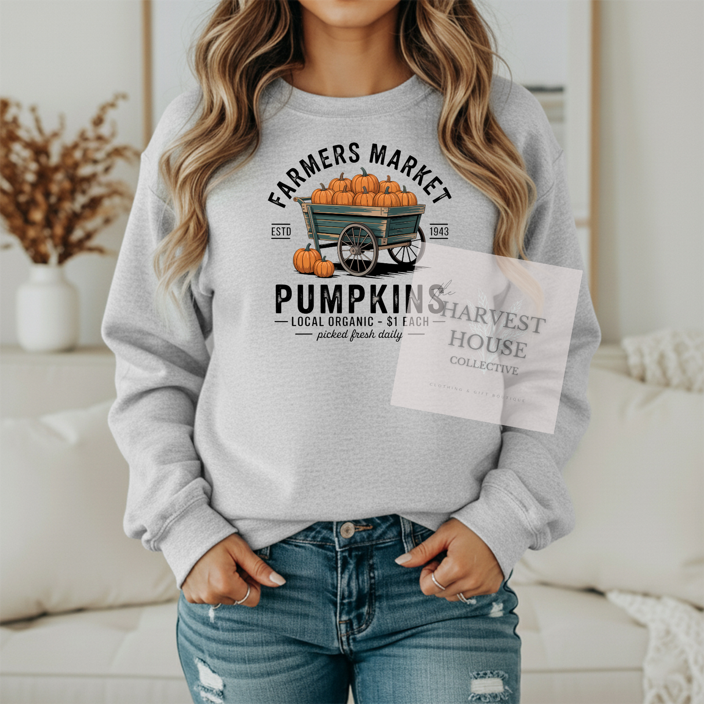Farmers Market Gildan Hoodie & Crewneck