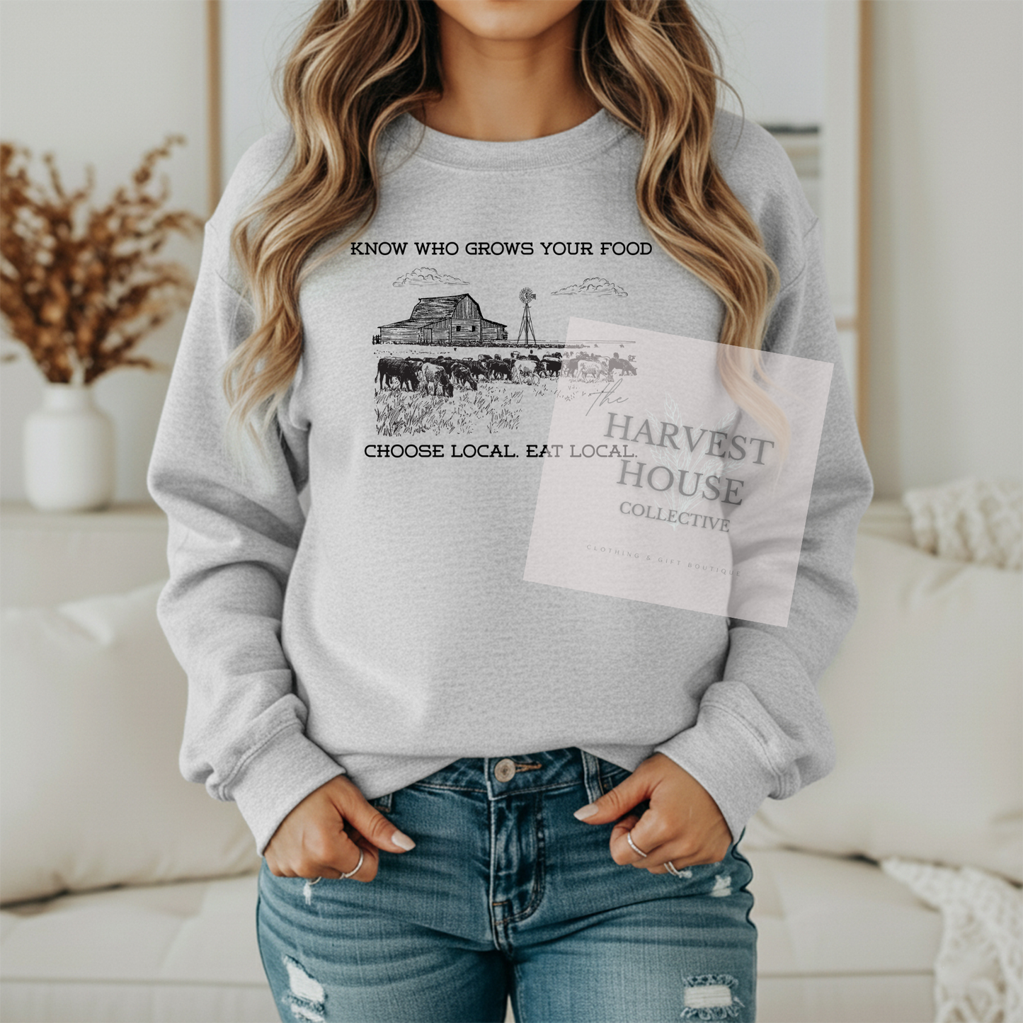 Know Who Grows Your Food Crewneck & Hoodie