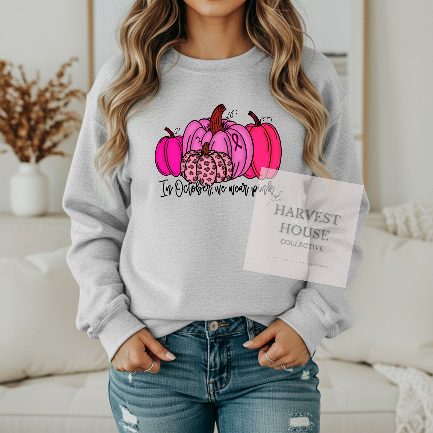 In October We Wear Pink Crewneck & Hoodie