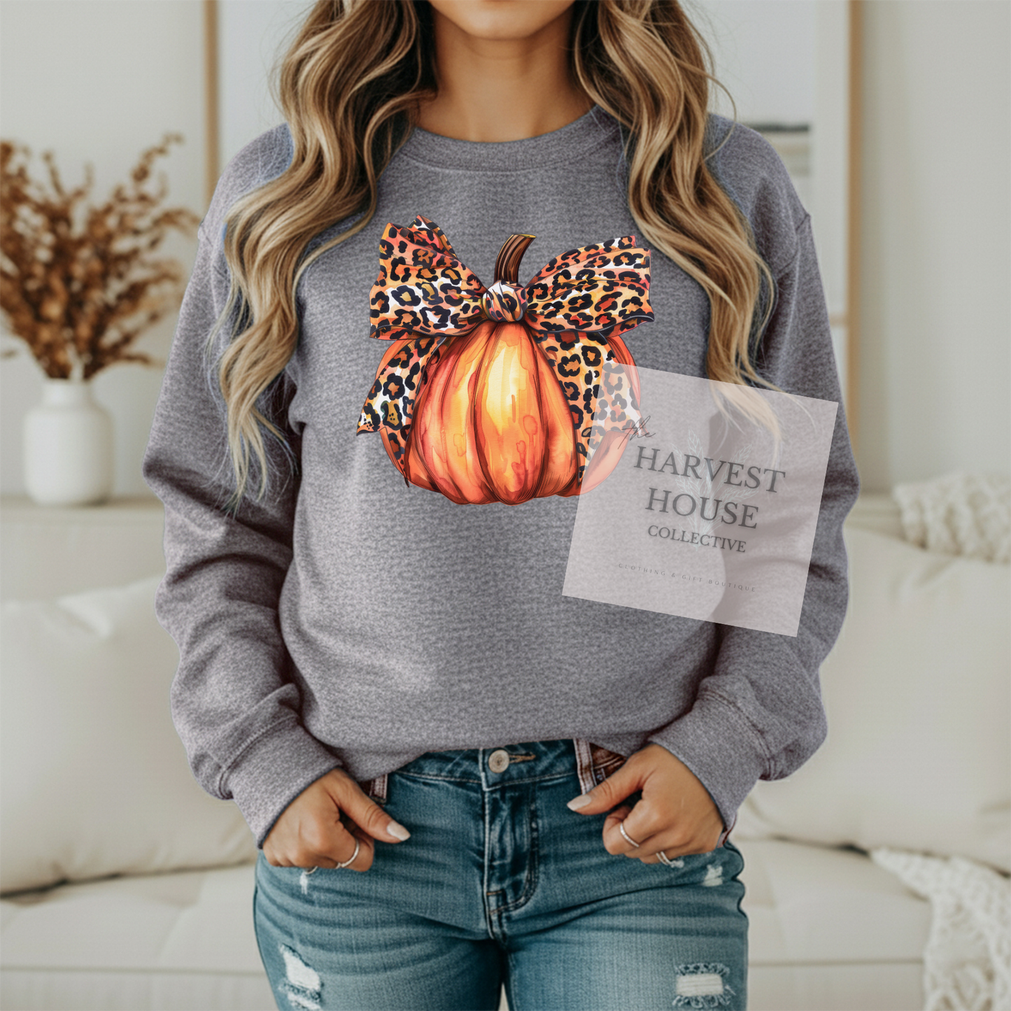 Leopard Pumpkin Crewneck