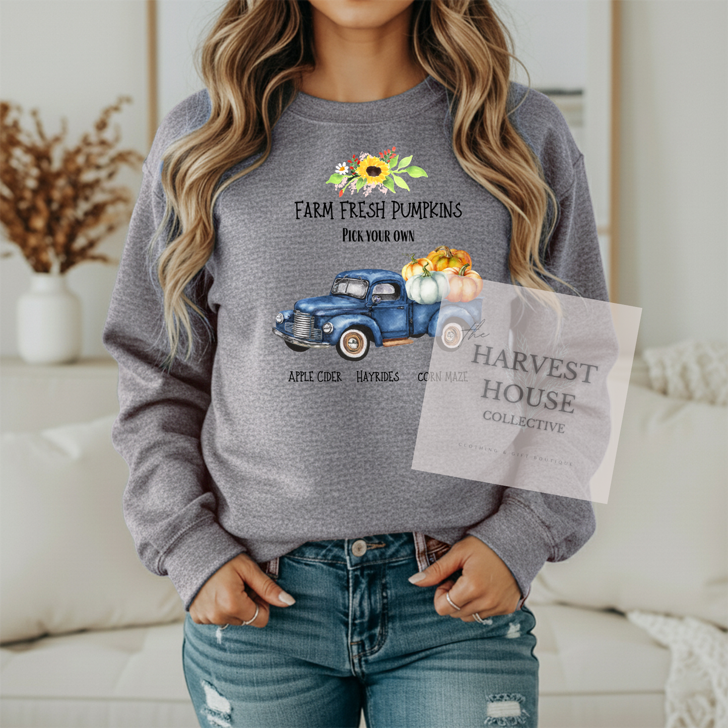 Farm Fresh Pumpkins Crewneck