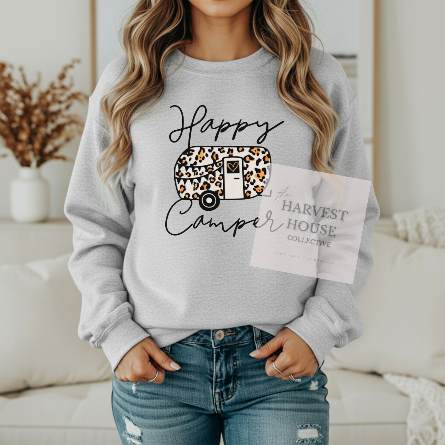 Happy Camper Gildan Crewneck & Hoodie