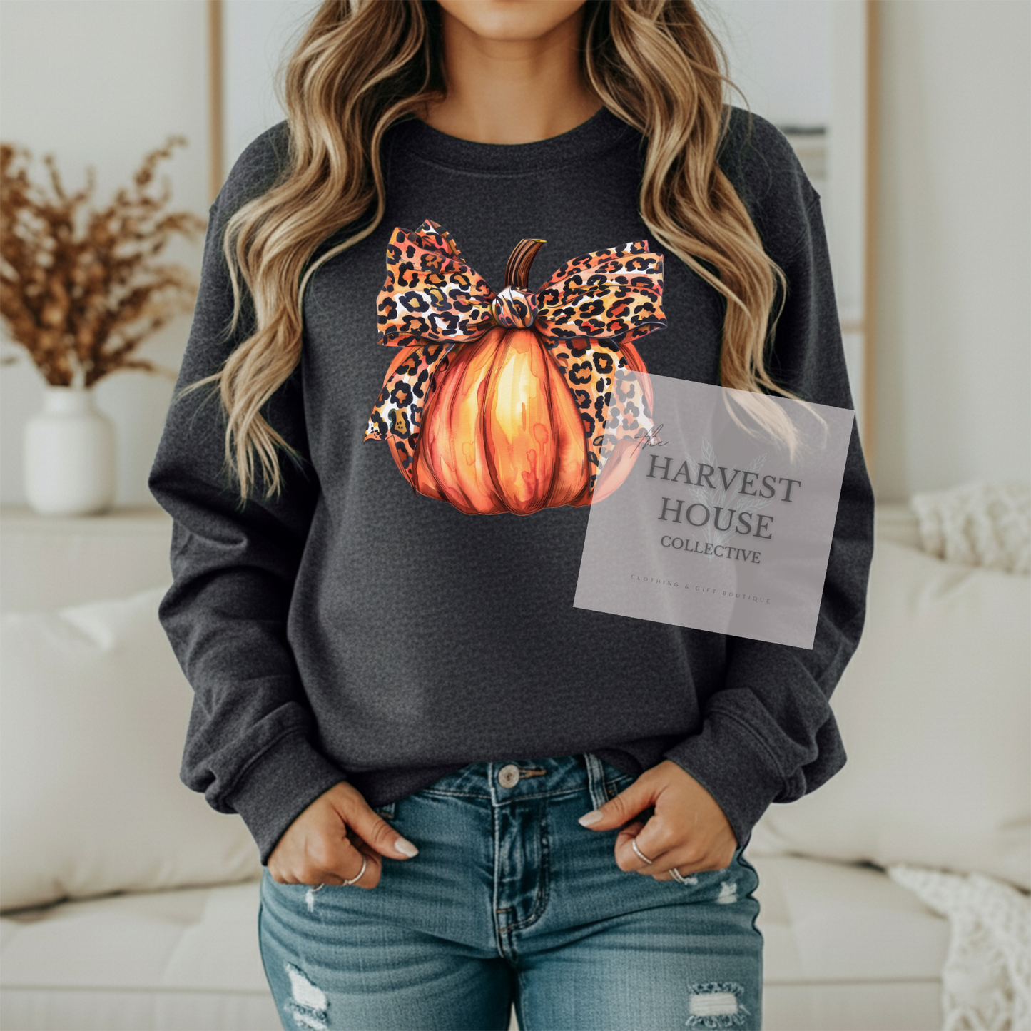 Leopard Pumpkin Crewneck