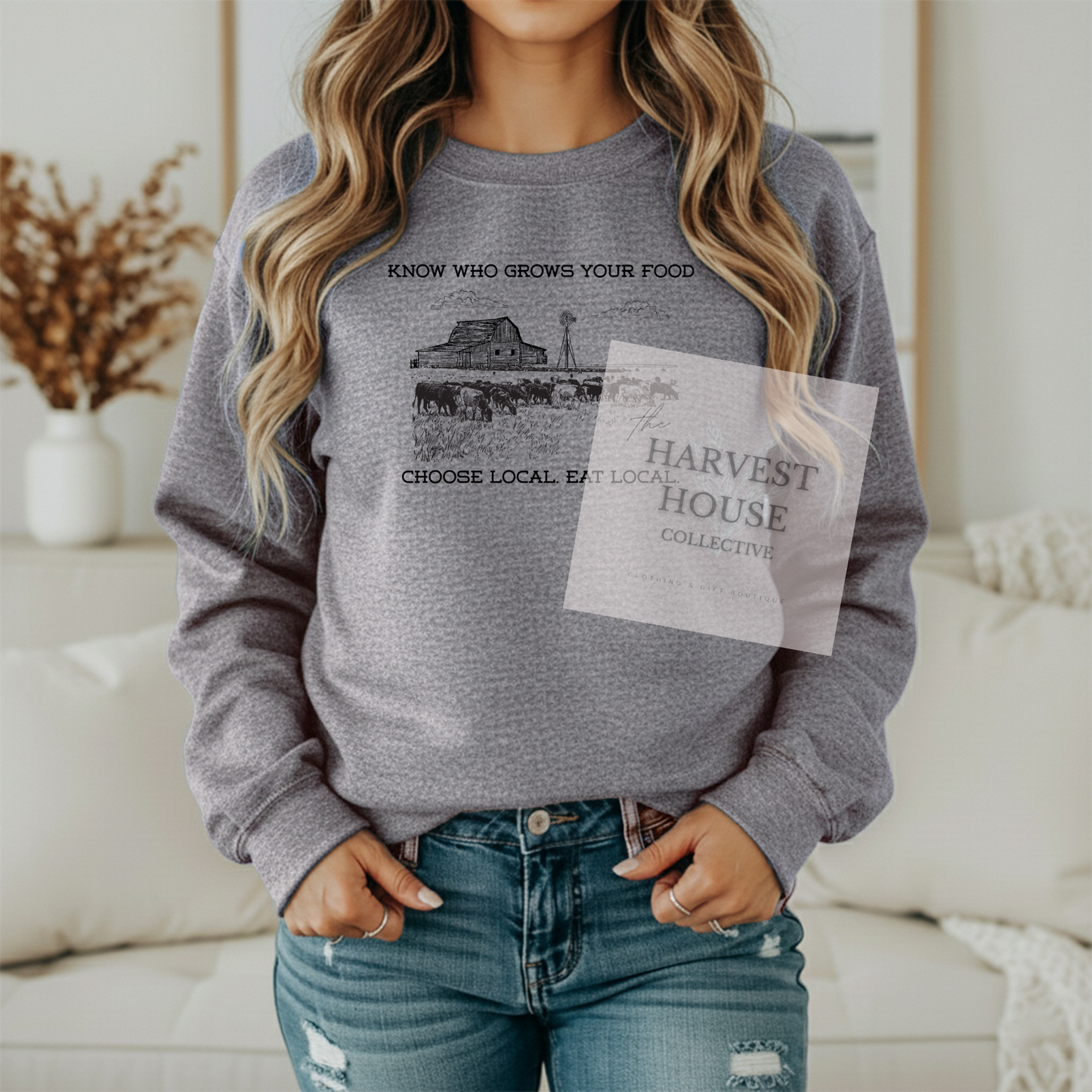 Know Who Grows Your Food Crewneck & Hoodie
