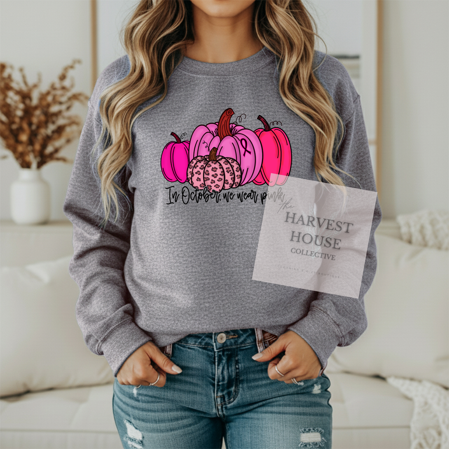 In October We Wear Pink Crewneck & Hoodie