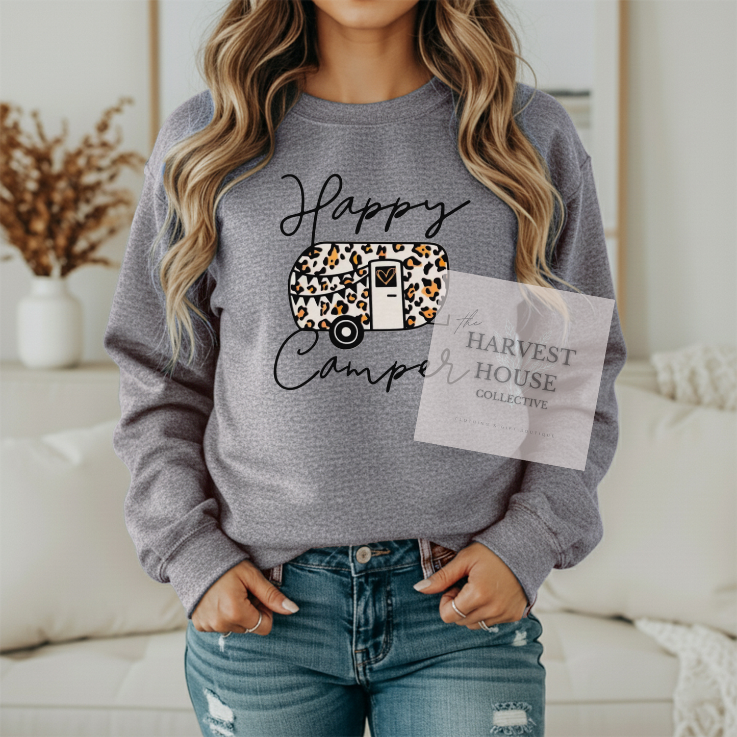 Happy Camper Gildan Crewneck & Hoodie