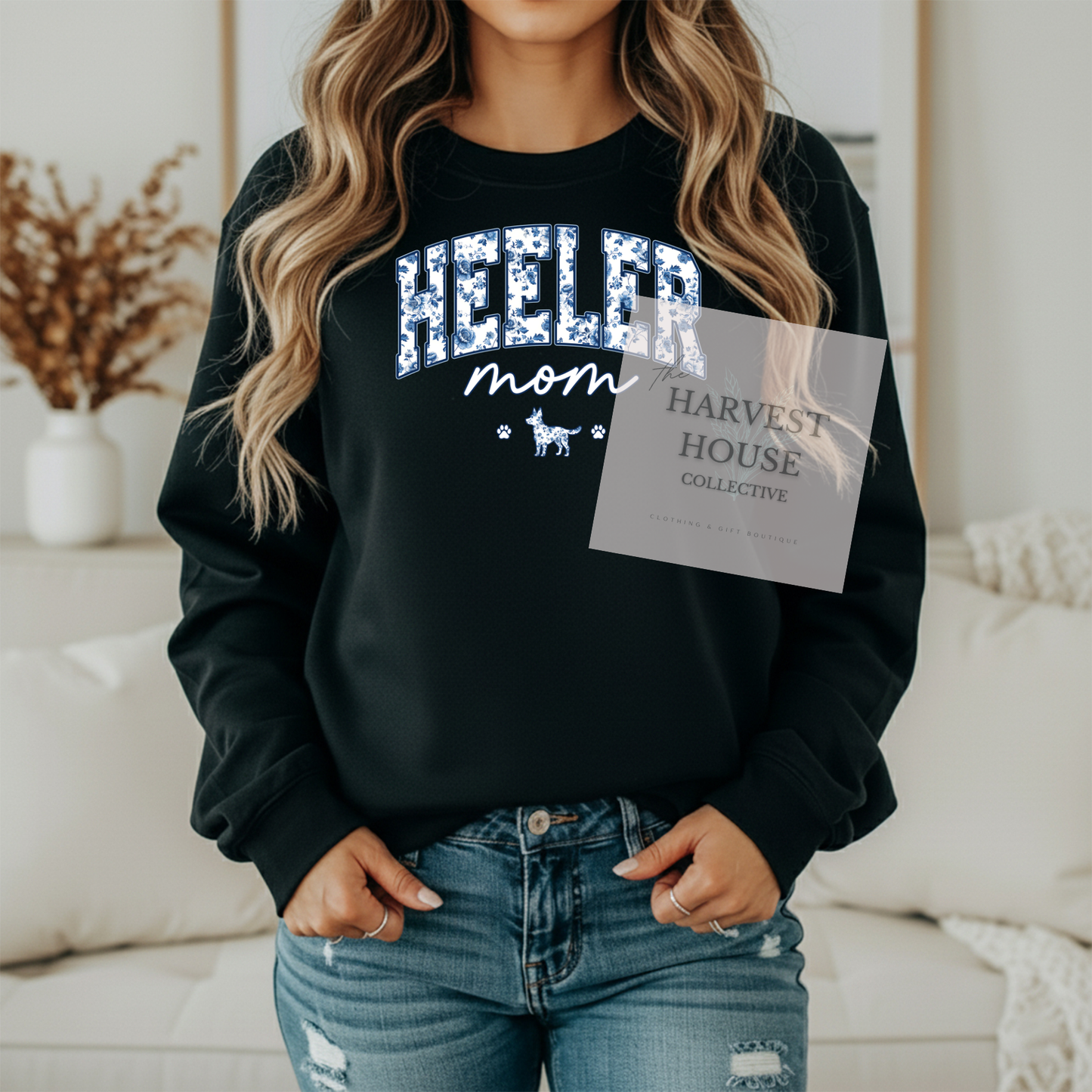 Floral Heeler Mom Shirt