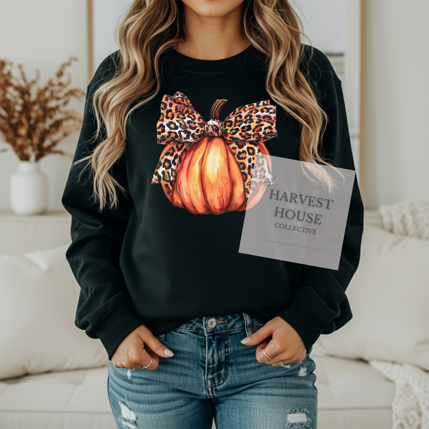 Leopard Pumpkin Crewneck