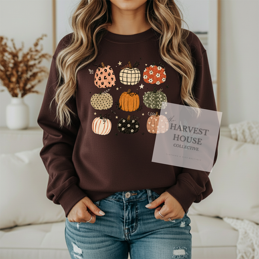 Boho Pumpkin Gildan Crewneck & Hoodie