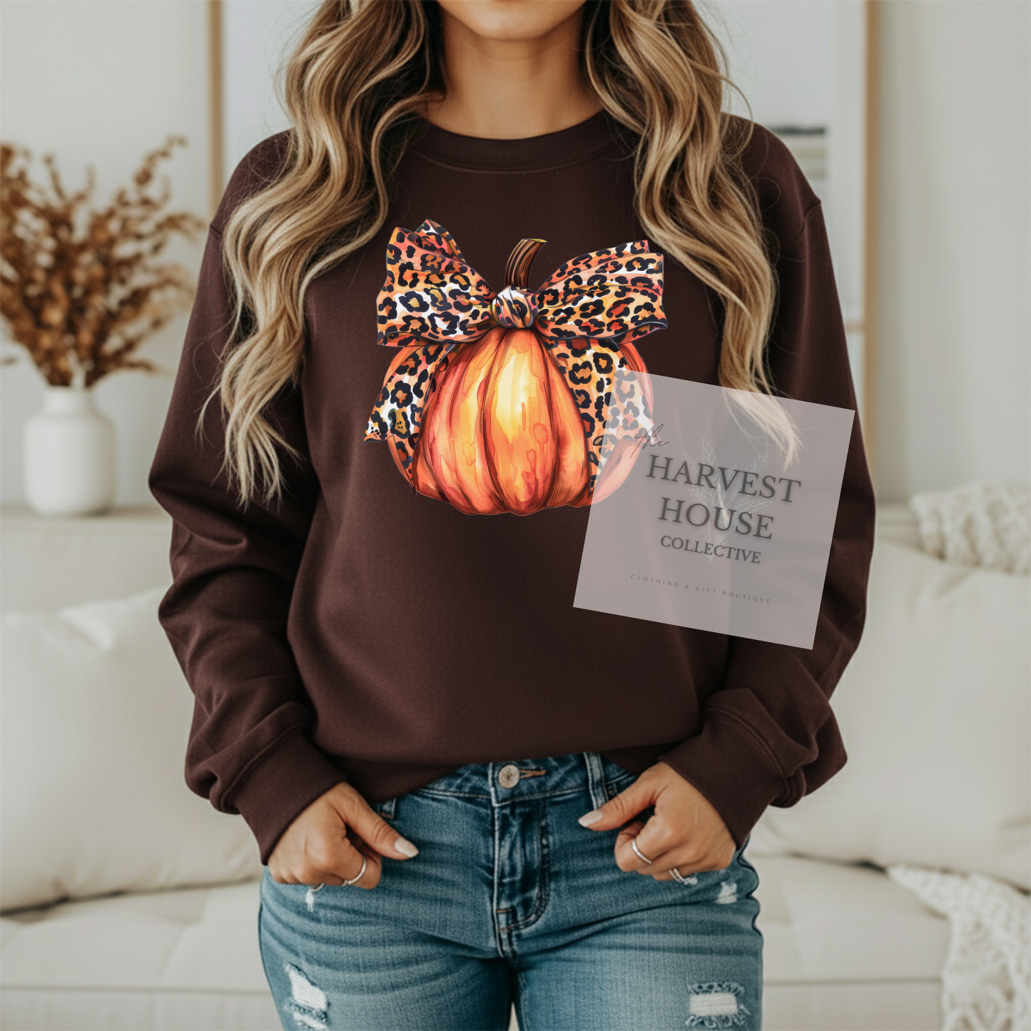 Leopard Pumpkin Crewneck