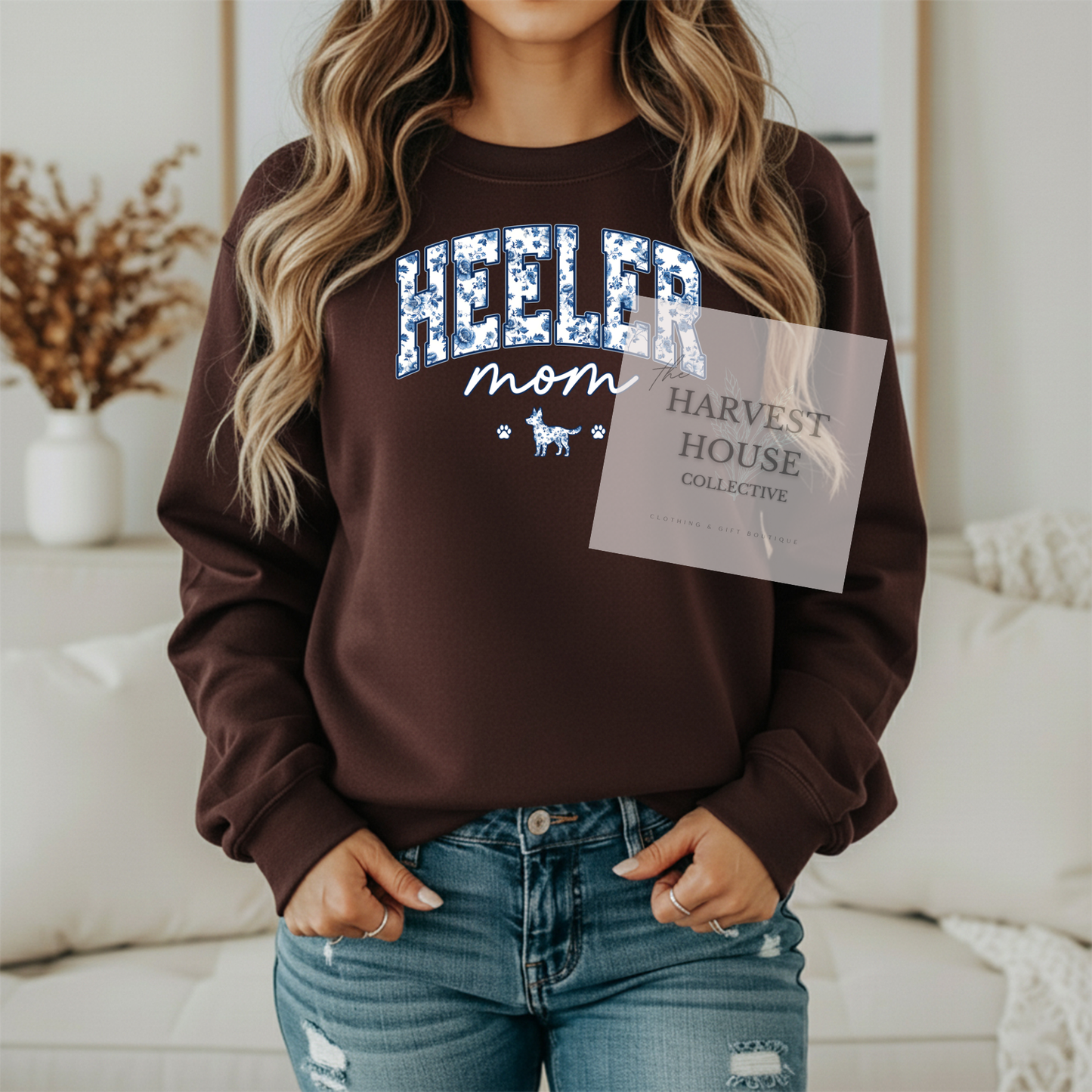 Floral Heeler Mom Shirt