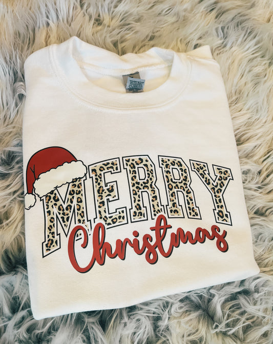 Merry Christmas Hat Crewneck YOUTH