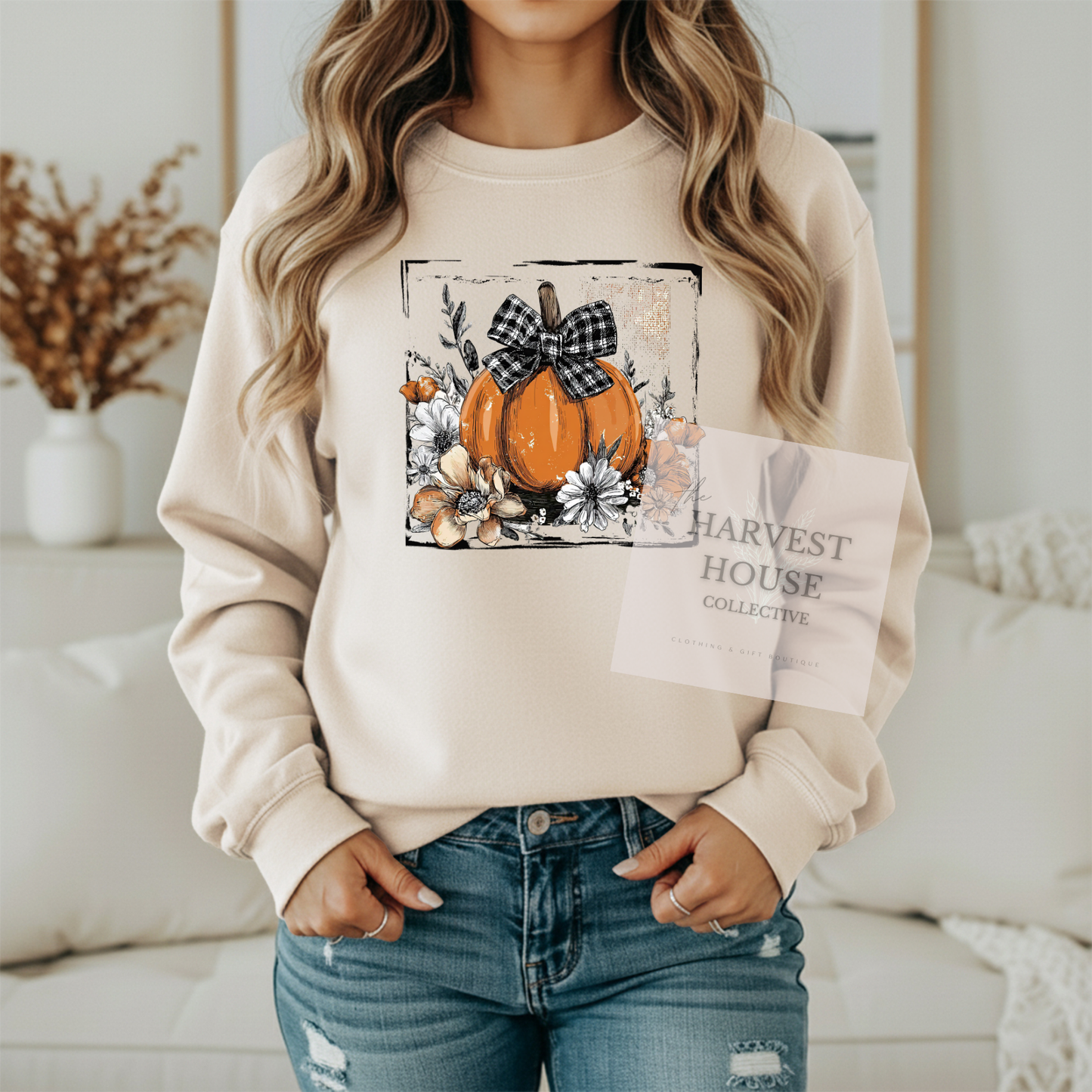 Pretty Fall pumpkin Crewneck