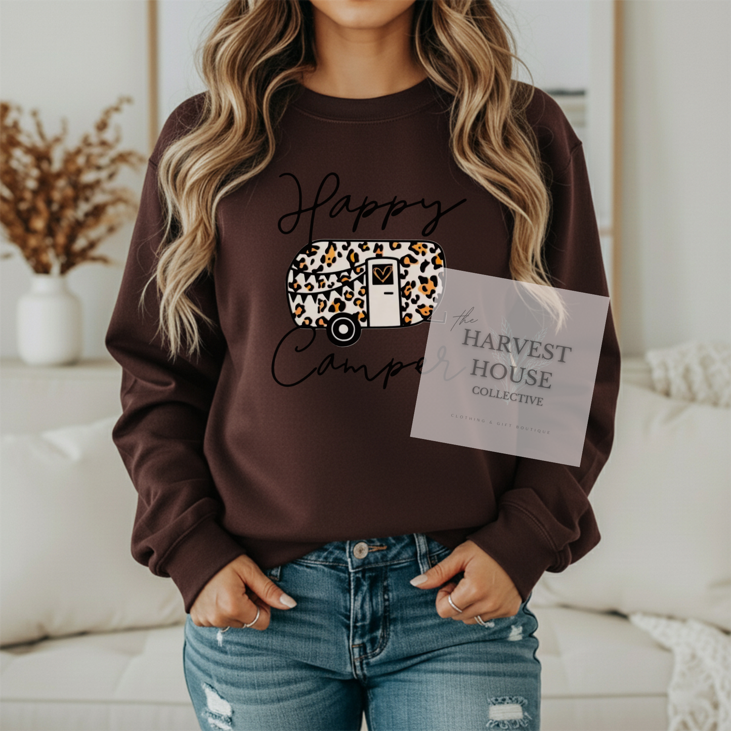 Happy Camper Gildan Crewneck & Hoodie