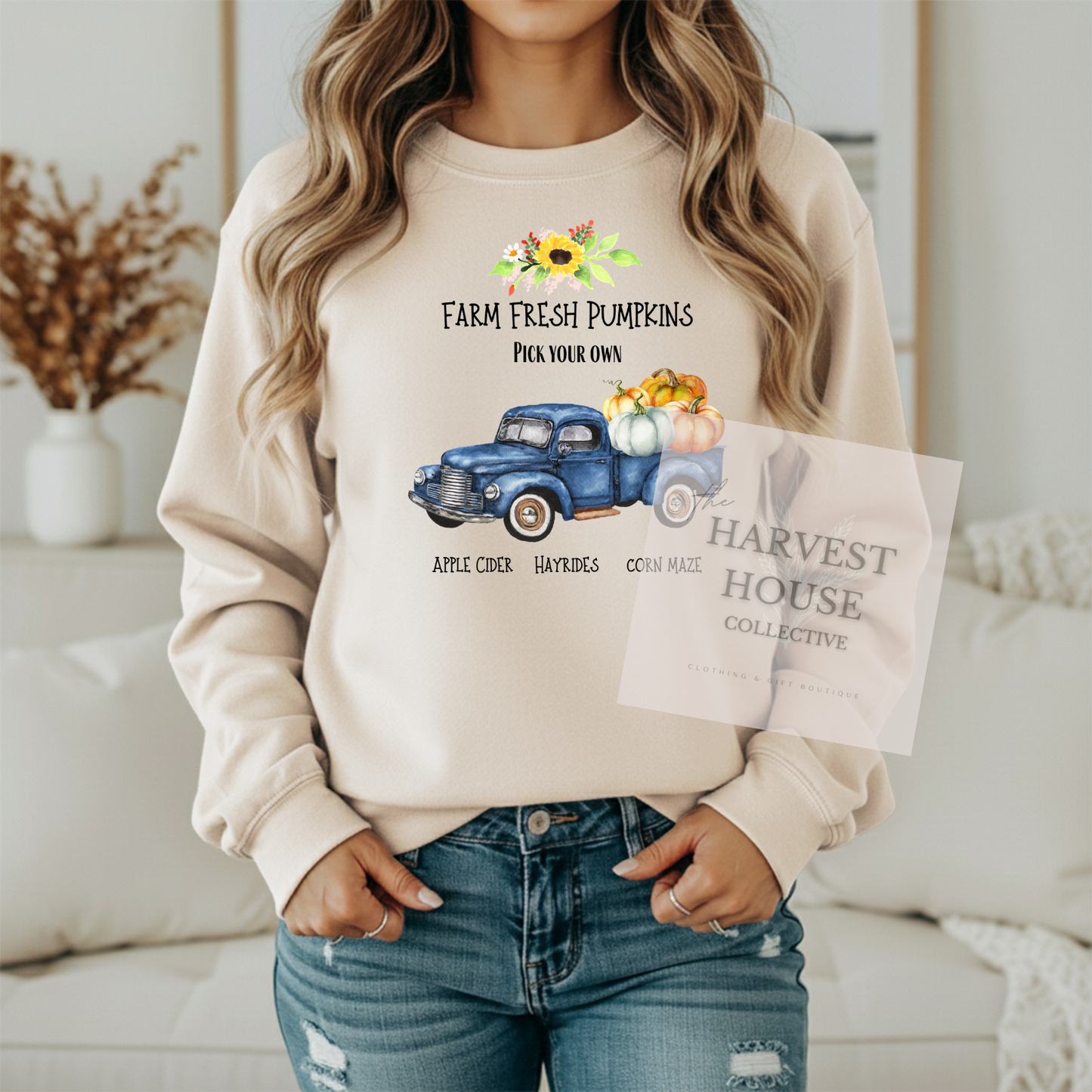 Farm Fresh Pumpkins Crewneck