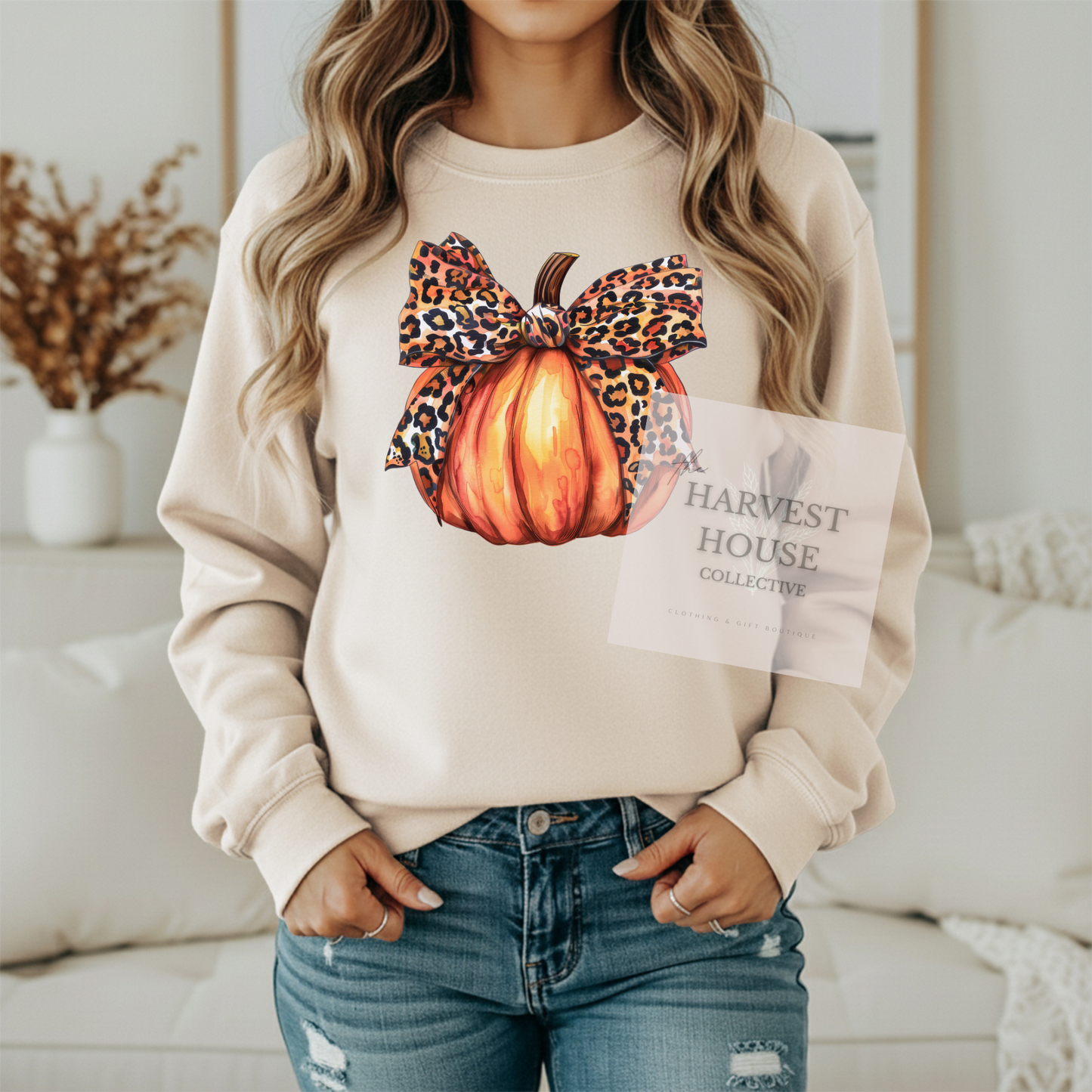 Leopard Pumpkin Crewneck