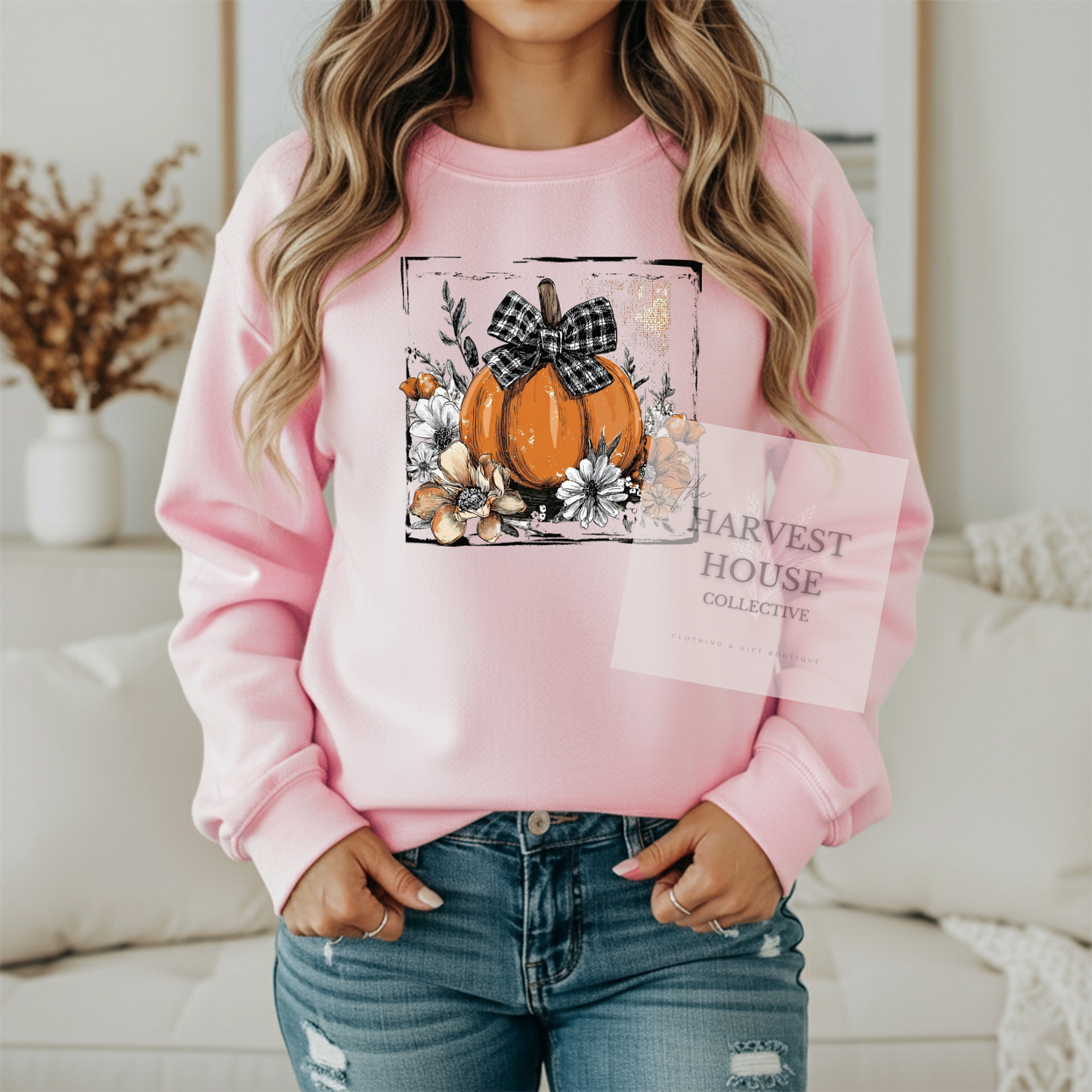 Pretty Fall pumpkin Crewneck
