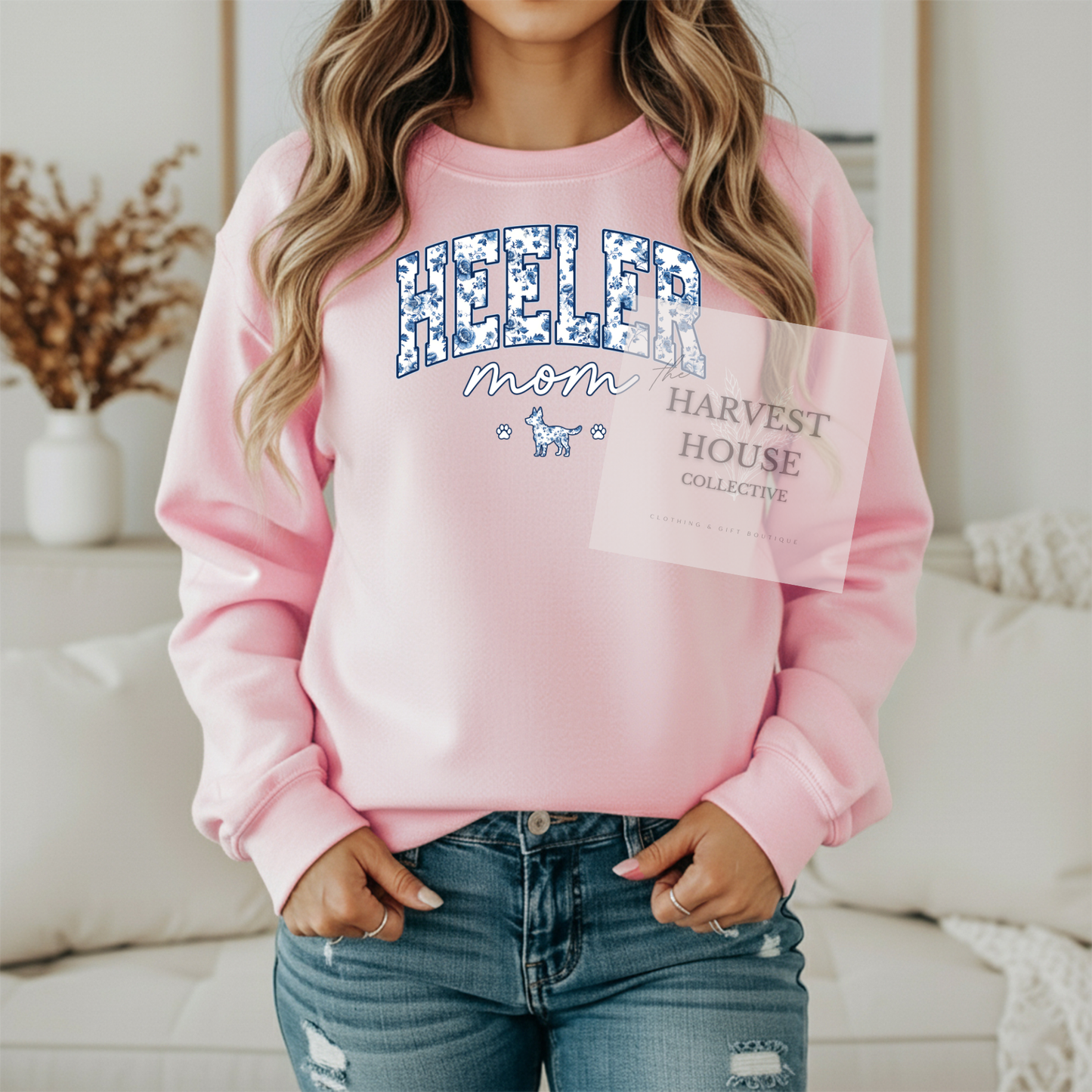 Floral Heeler Mom Shirt