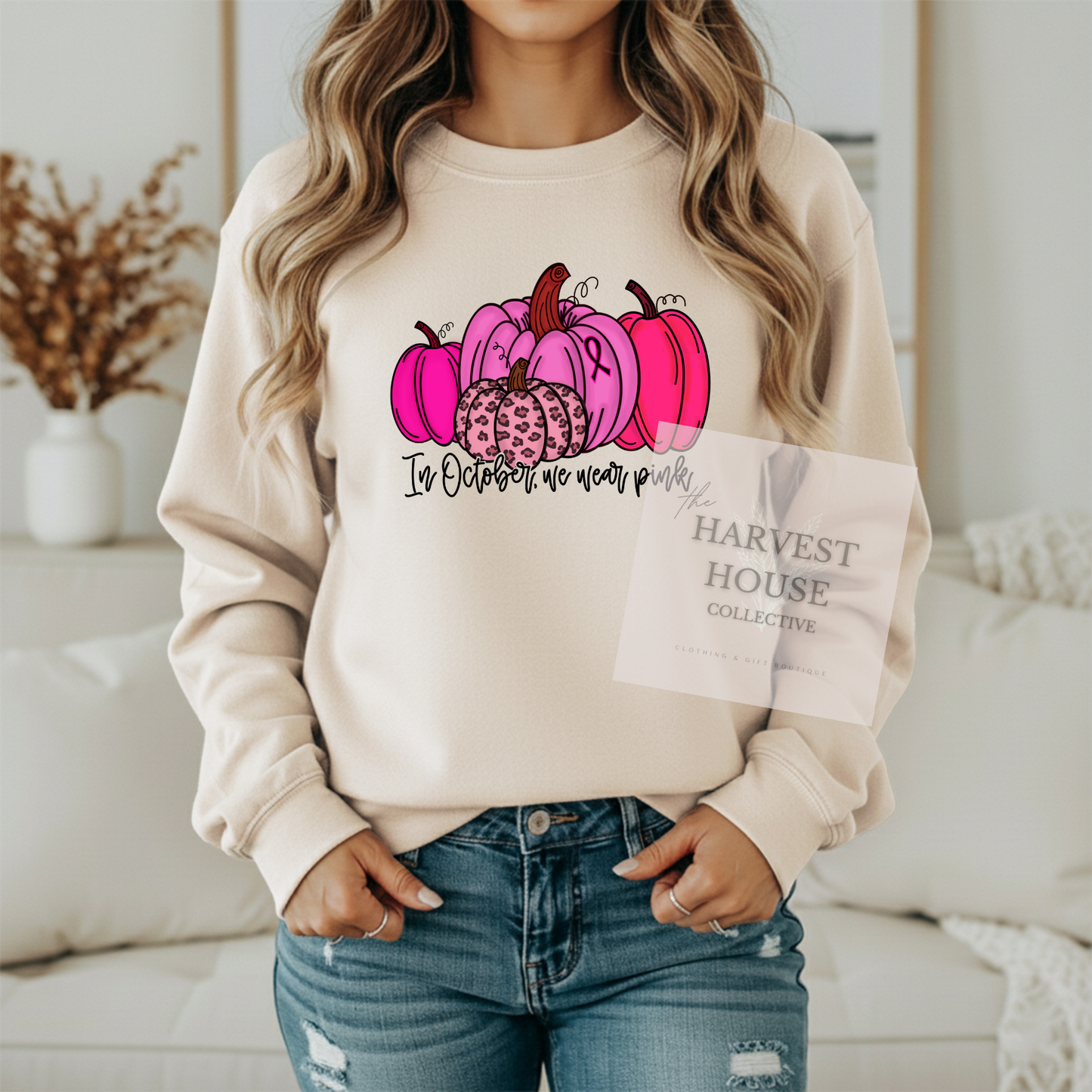 In October We Wear Pink Crewneck & Hoodie