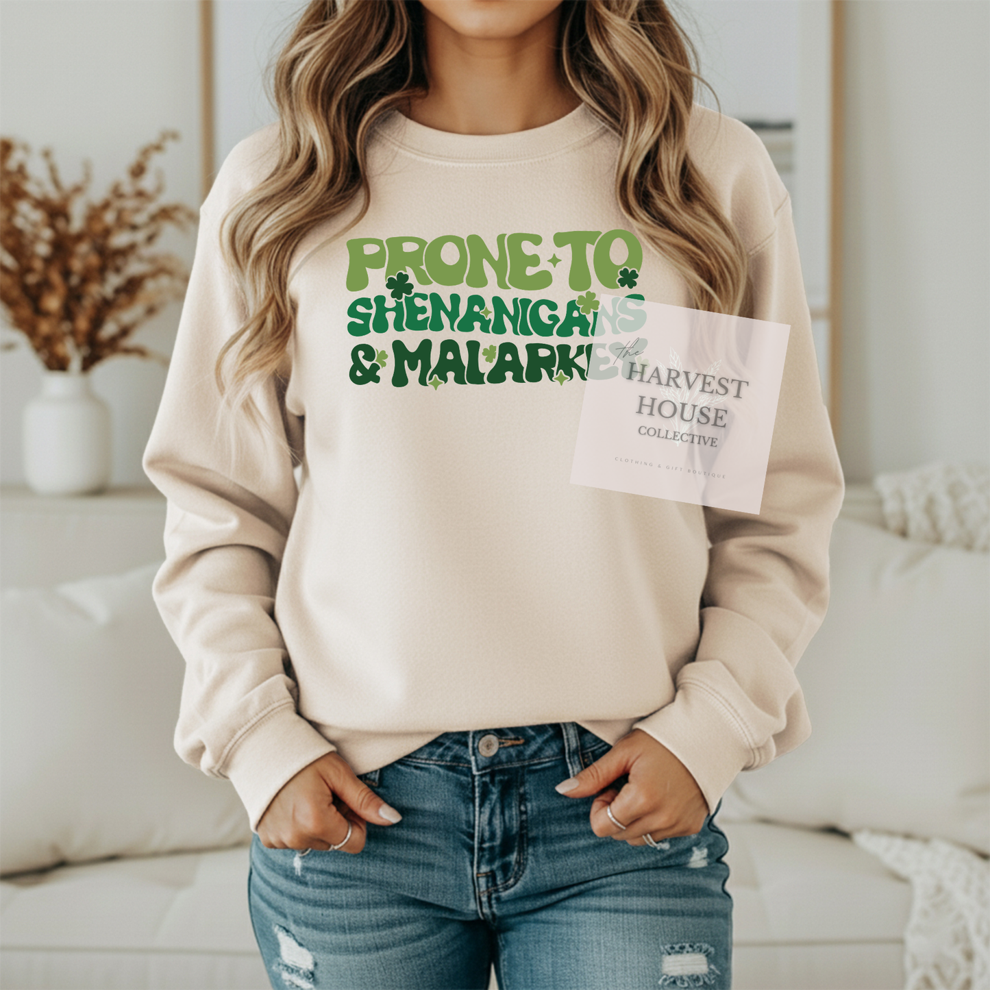 Prone To Shenanigans And Malarky Gildan Crewneck & Hoodie