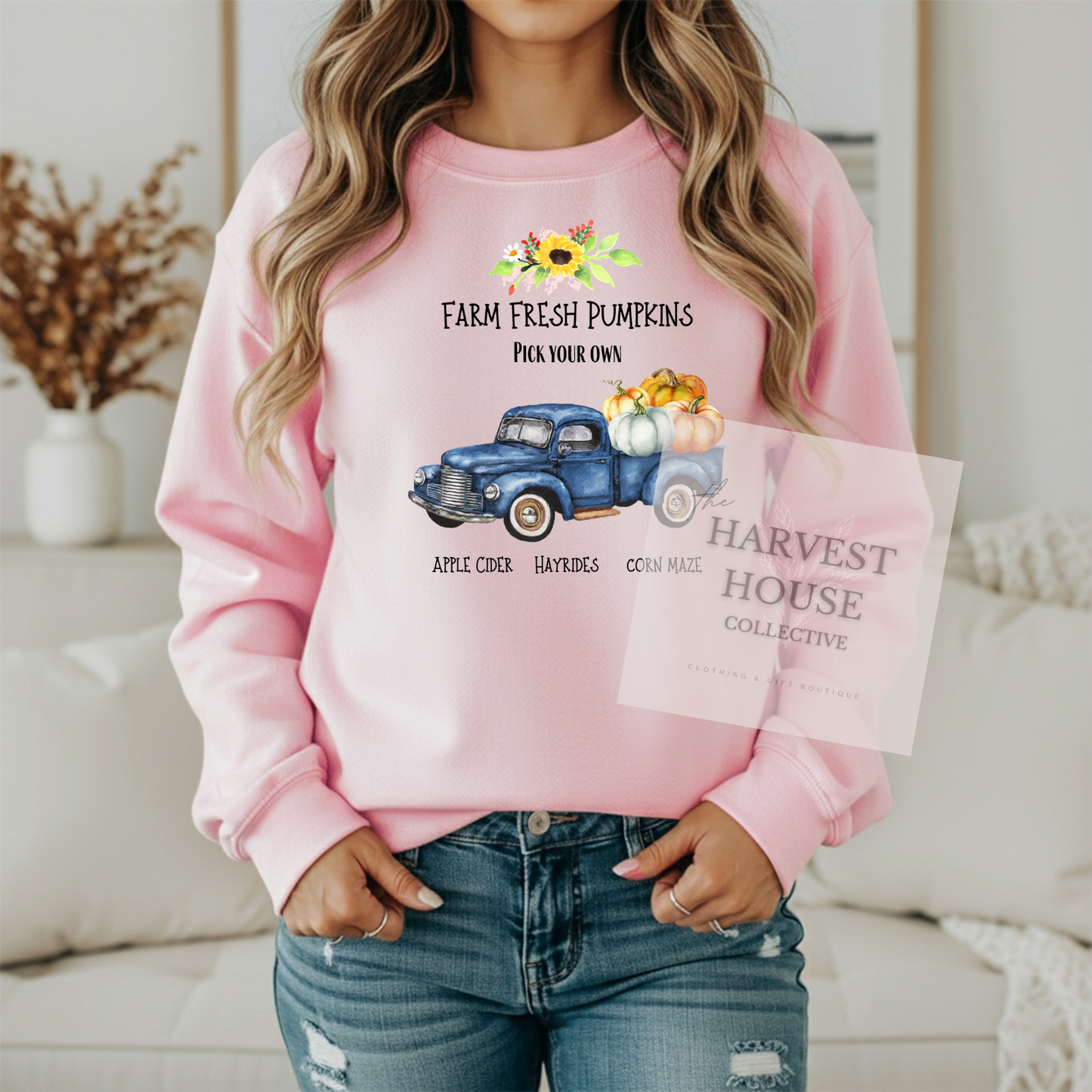 Farm Fresh Pumpkins Crewneck